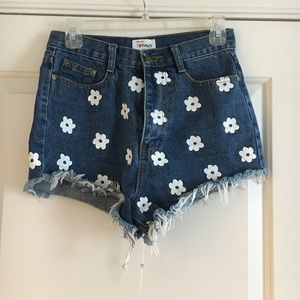 🌼Coachella High Waisted Jean Shorts